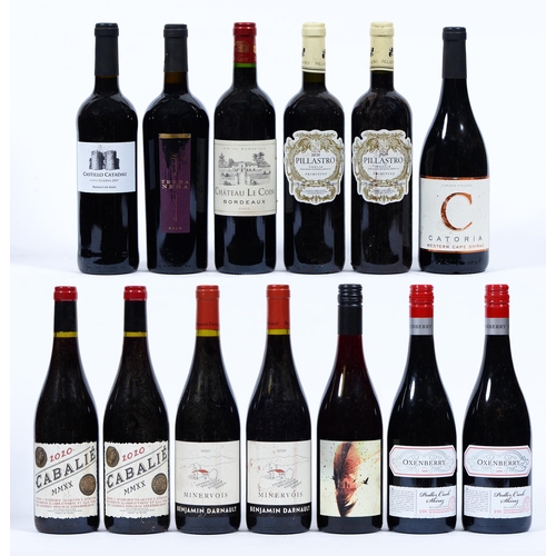 460 - Mixed red, to include Cabalie 2020 (2), Oxenberry Pedlers Creek Shiraz 2019 (2), Minervois 2020 Benj... 