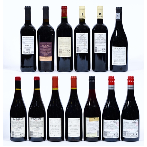 460 - Mixed red, to include Cabalie 2020 (2), Oxenberry Pedlers Creek Shiraz 2019 (2), Minervois 2020 Benj... 