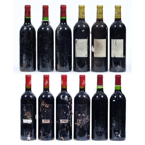 462 - Chateau Larose Perganson 2000, CB, three bottles, Chateau Cazeau 2000, CB, three bottles, Chateau Du... 