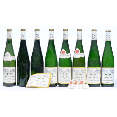 472 - Joh. Jos. Prum Graacher Himmelreich Spatlese, 1990, six bottles, Joh. Jos. Prum Wehlener Sonnenuhr S... 