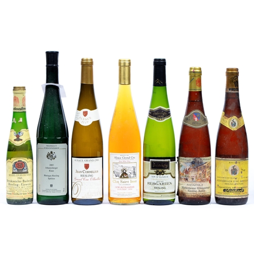 475 - Klaus Johannisberger Spatlese, 2003, one bottle, Rudesheimer Berg Rottland Spatlese, 1971, one bottl... 