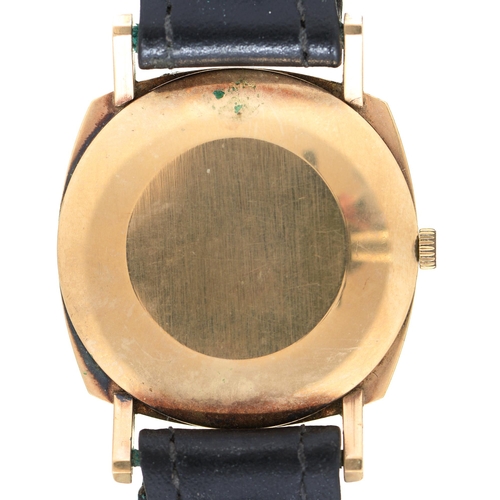 48 - A Tissot 9ct gold cushion shaped gentleman's wristwatch, calibre 781-1 movement No 10479483, 31 x 31... 