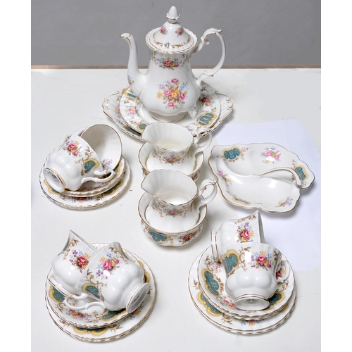 579 - A Royal Albert Berkeley pattern tea service, printed mark