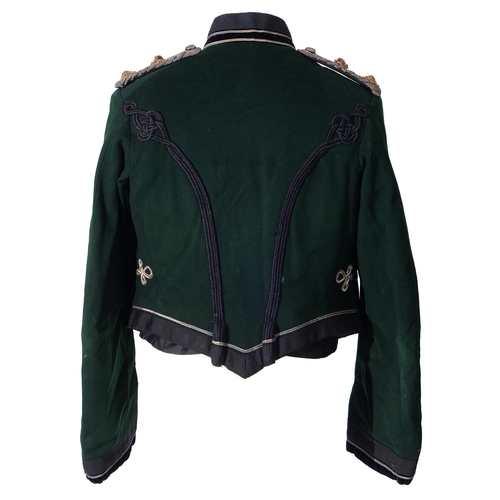 769 - Militaria. Uniform, Robin Hood Rifles Yeomanry Lieutenant Colonel's mess jacket and two waistcoats, ... 