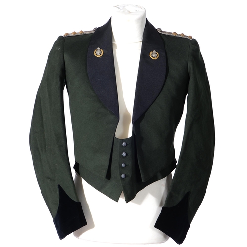 770 - Militaria. Uniform, Robin Hood Rifles Captain's mess dress jackets, two, one by Hawkes & Co ltd ... 