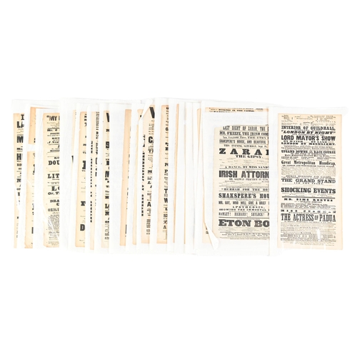 776 - The Victorian Stage. Eighteen theatre bills, mid 19th c, Theatre Royal Haymarket and provincial thea... 