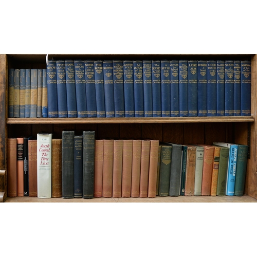 833 - Books - 12 shelves of early 20th century and later literature, including Joseph Conrad first edition... 