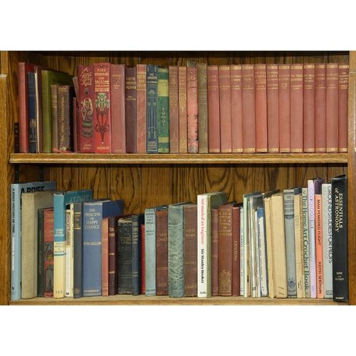 838 - Books - 7 shelves of 19th century and later, including homeopathy, physics, travel and aviation, loc... 