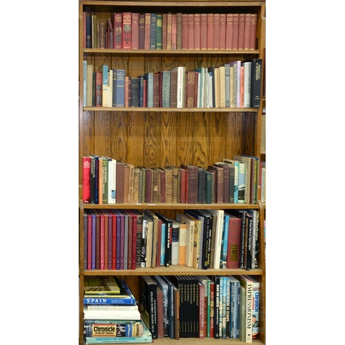 838 - Books - 7 shelves of 19th century and later, including homeopathy, physics, travel and aviation, loc... 