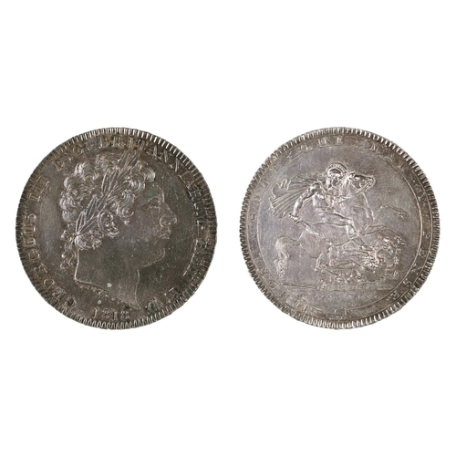 284 - George III, Crown, 1818, good EF, (with ticket £575)