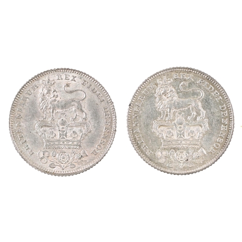 455 - George IV, Sixpences, 1826 good EF+; 1828 good EF (2)