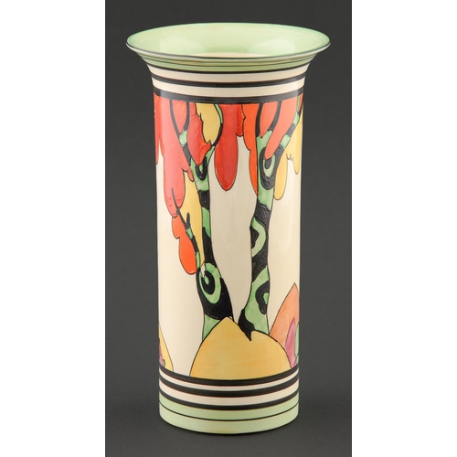 20 - Clarice Cliff. An A J Wilkinson Honolulu vase, 1933, 22.5cm h, printed bizarre mark