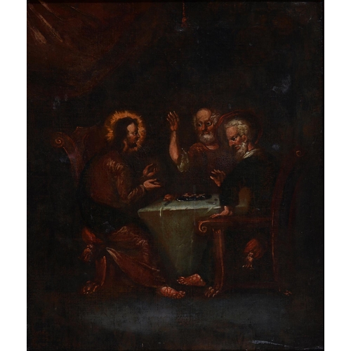 452 - North European School, 18th/19th c - The Supper at Emmaus, s. Luke 24: 30-31, oil on canvas, 76cm x ... 