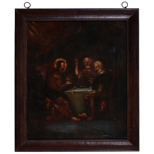 452 - North European School, 18th/19th c - The Supper at Emmaus, s. Luke 24: 30-31, oil on canvas, 76cm x ... 