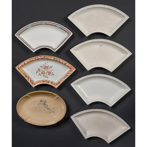 89 - Miscellaneous English bone china plates, stands and dessert dishes, late 18th - early-mid 19th c and... 