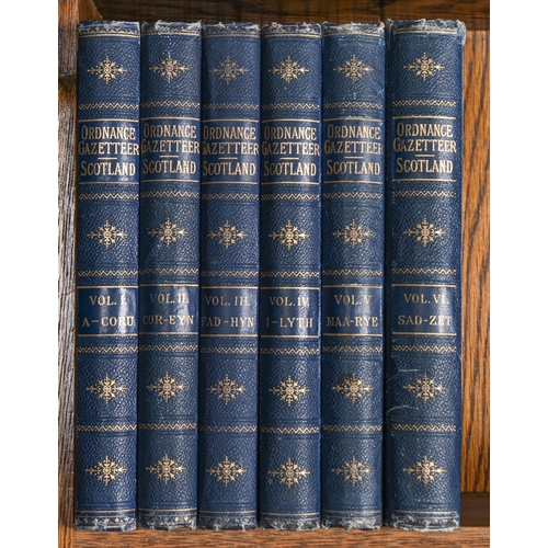 1075 - Ordinance Gazetteer of Scotland...Statistical Biographical and Historical, new edition, six volumes,... 