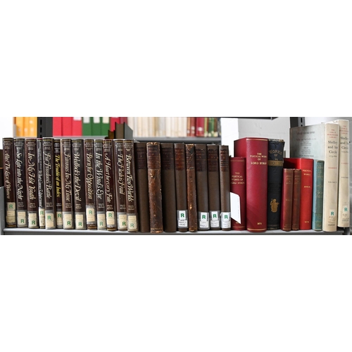 1090 - Books. 15 shelves of ex-library stock, including Lord Byron and the other Romantic Poets, history, s... 