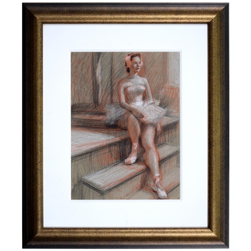 1111 - Mary Beresford Williams (1931 - ) - The Ballerina, monogrammed in pencil, further inscribed to verso... 