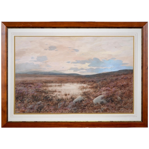 1160 - Frederick Tucker (1860-1935) - A Cumbrian Bog, signed, watercolour, 47.5 x 74cm