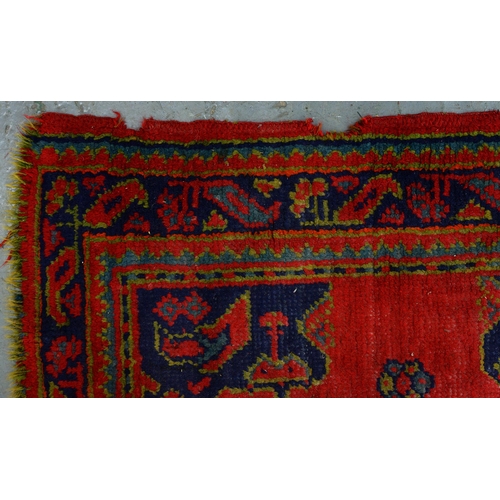 1226 - Four rugs and mats, Turkey rug 128 x 210cm