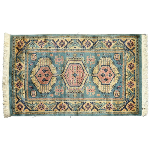 1226 - Four rugs and mats, Turkey rug 128 x 210cm