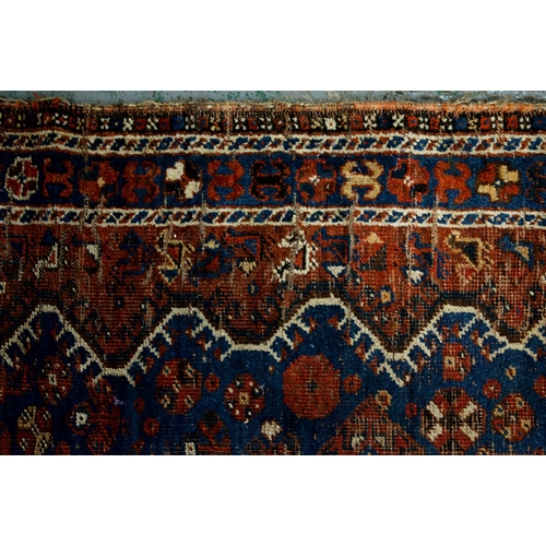 1244 - Two antique rugs, 110 x 212cm and 124 x 162cm