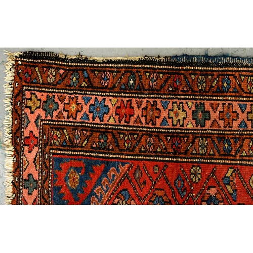 1244 - Two antique rugs, 110 x 212cm and 124 x 162cm