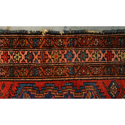 1244 - Two antique rugs, 110 x 212cm and 124 x 162cm