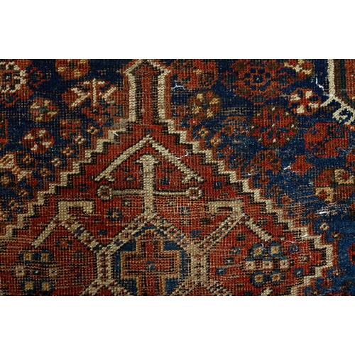 1244 - Two antique rugs, 110 x 212cm and 124 x 162cm