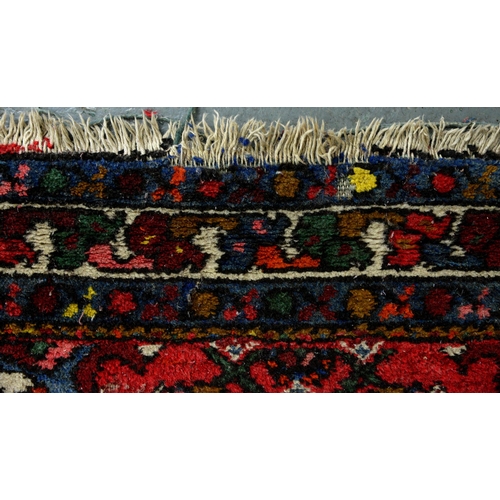 1250 - Three antique rugs, 140 x 190cm, 100 x 150cm and 128 x 200cm