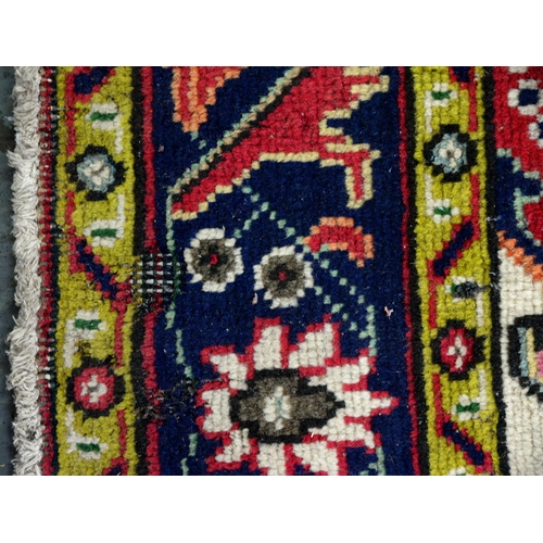 1250 - Three antique rugs, 140 x 190cm, 100 x 150cm and 128 x 200cm