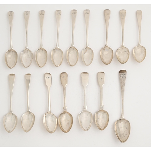 516 - Miscellaneous silver forks and spoons, George III-Edward VII Feather Edge, Fiddle and Old English pa... 