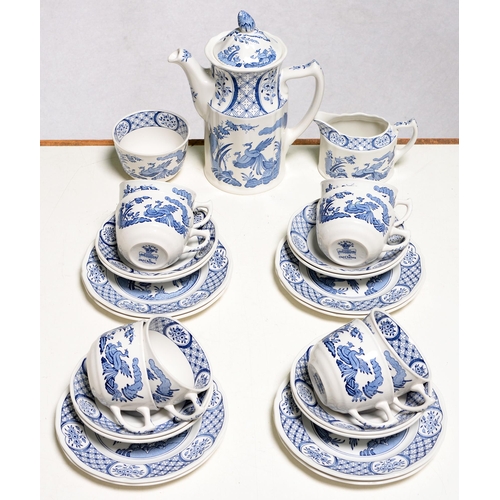 625 - A Mason's Ironstone blue and white Old Chelsea tea service, printed mark