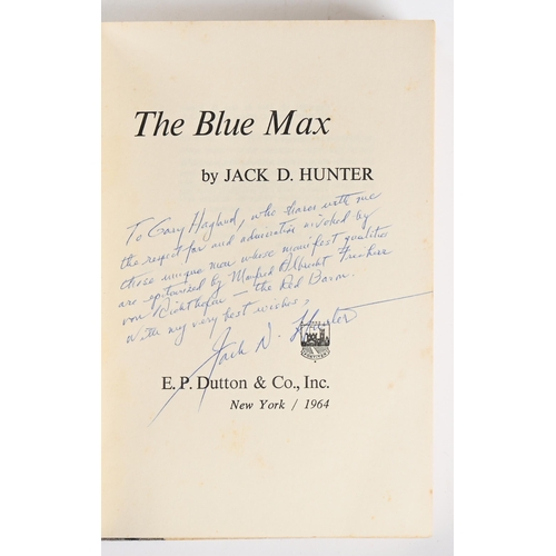 1073 - The Blue Max. Hunter (Jack D.), The Blue Max: A Novel of the German Air Force in World War I, first ... 