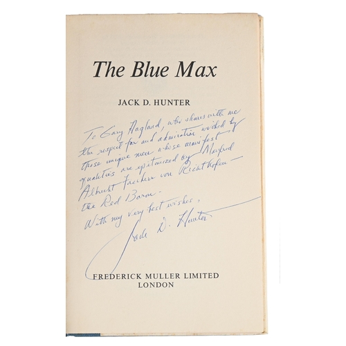 1074 - The Blue Max. Hunter (Jack D.), The Blue Max: A Novel of the German Air Force in World War I, first ... 