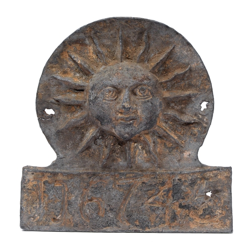 236 - Sun Fire Office. Lead fire mark, late 18th c, No 176745The collection of C. W. Briggs (1906-1971) (l... 