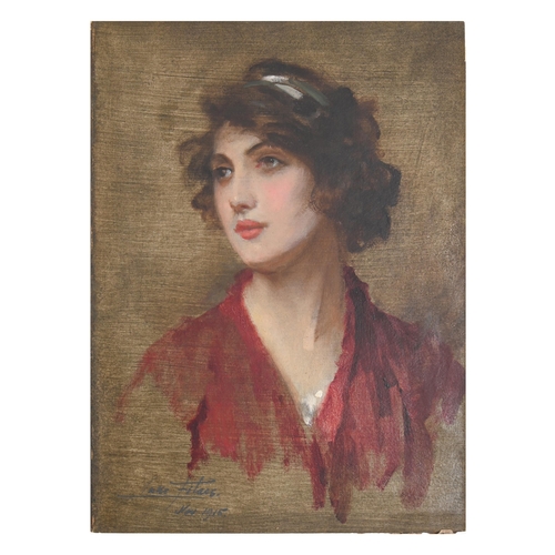 373 - Sir Samuel Luke Fildes RA (1843-1927) - Study for a Portrait of Lady Alexander, signed and dated Nov... 