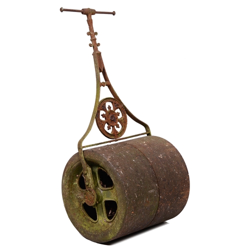 396 - A Victorian iron garden roller, 127cm hThe collection of C. W. Briggs (1906-1971) (lots 1-429)... 