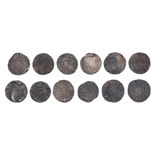 552 - English Hammered Silver, Edward, Henry III etc, Pennies, mostly Fine or better (12)From the collecti... 