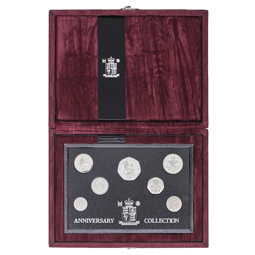 609 - United Kingdom proof silver anniversary set 1996, cased, certificate and booklet