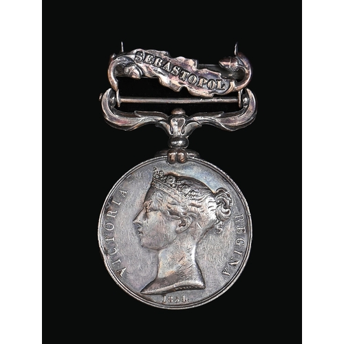 616 - Crimea Medal, one clasp, Sebastopol P Boyle 2869 RRFrom the collection of Hugo Harpur-Crewe (1858-19... 