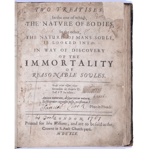 701 - [Digby (Sir Kenelm)], Two Treatises. In the one of which, The Nature of Bodies; In the other, The Na... 