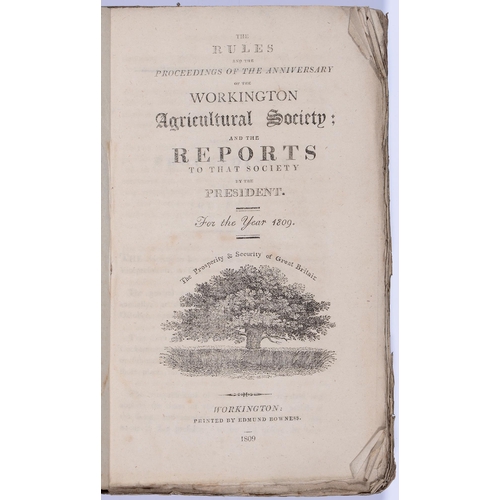 783 - Cumbria. The Workington Agricultural Society, three parts in one, The President's Report; and the Ru... 