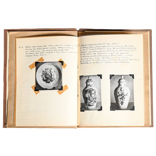 1131 - Antique English Porcelain Collecting. A mid-20th century collector's photographically-illustrated ma... 