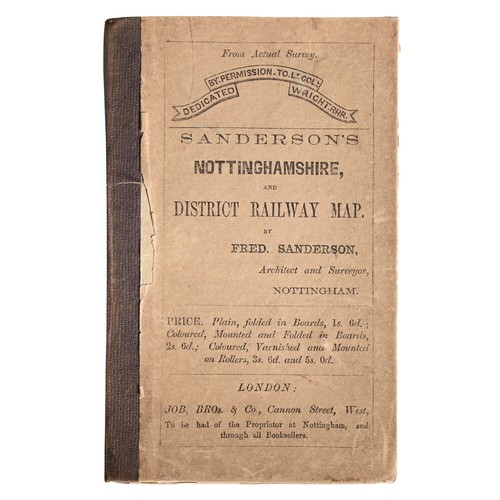 1213 - Frederic Sanderson (Architect and Surveyor, Nottingham), Sanderon’s Nottinghamshire, and District Ra... 