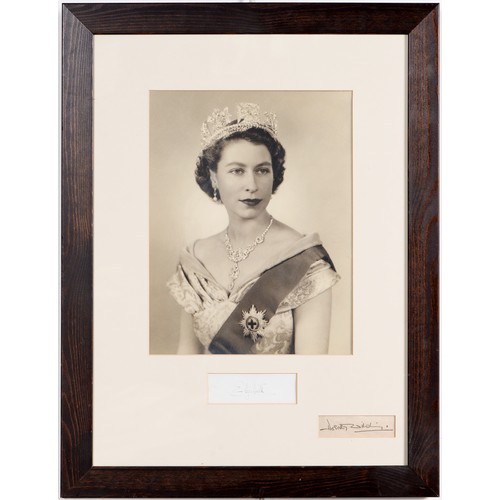 1198 - Royalty. Dorothy Wilding (1893-1976), a portrait of Queen Elizabeth II, taken soon after her accessi... 