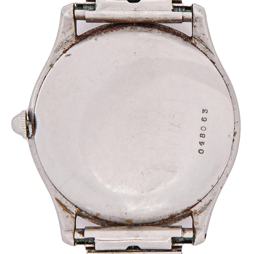15 - A Rolex stainless steel gentleman's wristwatch, Precision, c1947, signed for the retailer Janus Cope... 