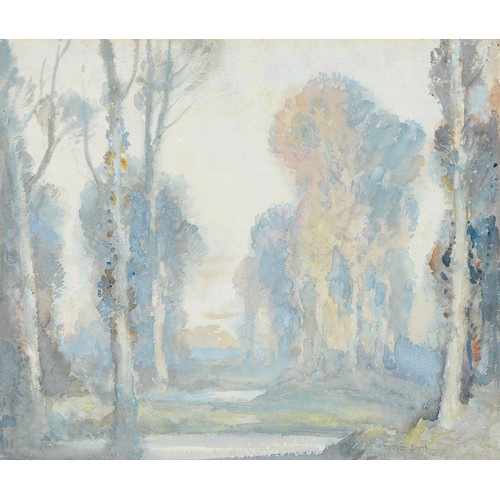 1123 - H Graine, 20th century - Dawn,  signed, watercolour, 38 x 44cm