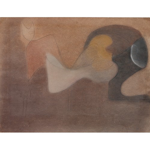 1116 - A. Sinclair, 20th century - Abstract Study, signed and dated 2. 72,  mixed media and ... 