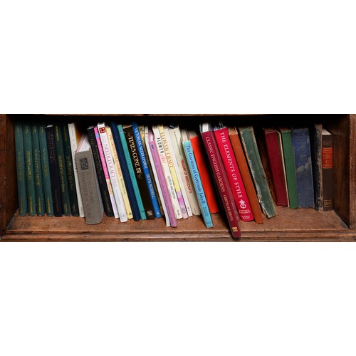 1038 - Books. 8 shelves of general stock, including late 19th & early 20th c decorative cloth bindings,... 